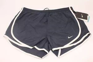 NIKE Women's 3" Tempo DRI-FIT Running Shorts Lined Size L Black/White NWT - Picture 1 of 6