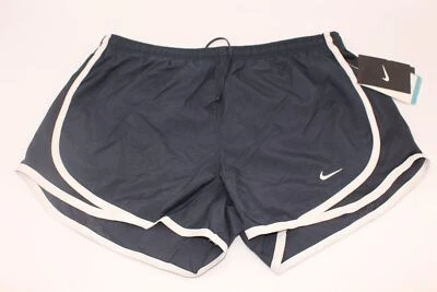 NIKE Women's 3" Tempo DRI-FIT Running Shorts Lined Size L Black/White NWT - Image 1 of 4