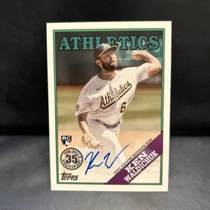 Ken Waldichuk 2023 Topps Rookie Auto 1988 Design A's - Picture 1 of 2