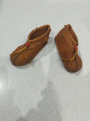 Mocasines de bebé vintage piel de ciervo Foto 1 de 4
