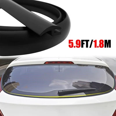 5.9FT/1.8M For Volkswagen Rubber Front Windshield Panel Seal Strip Moulding Trim - Image 1 of 4