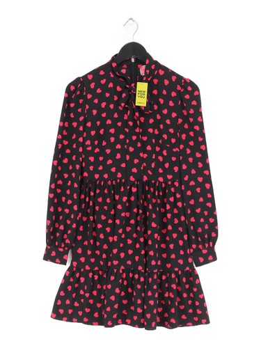 Abito midi donna Kate Spade UK 8 nero 100% poliestere linea A