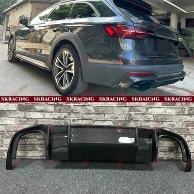Ajuste para Audi A4 allroad 2020-25 forjado/fibra de carbono para-choque traseiro difusor kit labial - Imagem 1 de 4
