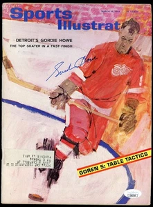 Gordie Howe Red Wings Signed Autograph Sports Illustrated Magazine JSA Authentic - Picture 1 of 1