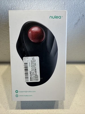 Nulea M505 Wireless Trackball Mouse Rechargeable Bluetooth USB Ergonomic - Image 1 of 2