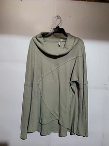 Women's Sweater Green Cato Size XL Long with Long Sleeves. - Picture 1 of 13