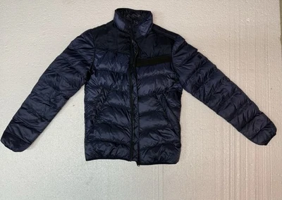 G Star Raw Puffer Jacket Mens Small Deline Quilted Full Zip Coat Navy Blue - Image 1 of 4