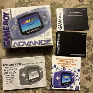 Nintendo Gameboy Advance Glacier Transparente SOLO CAJA Y MANUAL *SIN CONSOLA* - Imagen 1 de 8