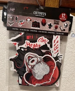 IT CAPÍTULO 2 recortes de Halloween aterradores 12 piezas Pennywise Neibolt casa globo rojo  - Imagen 1 de 3