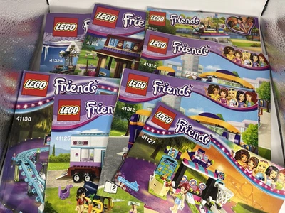 Lego Friends Lote de 8 Manuales de Instrucciones Pamplets - Sin Legos 41312 41127 41333 Foto 1 de 4