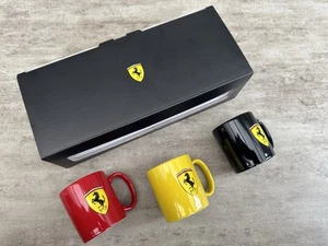 Tasses à café expresso originales Ferrari lot de 3 neuves et dans leur emballage d'origine rare tasse Ferrari - Photo 1/24