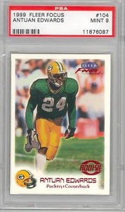 1999 Fleer Focus Antuan Edwards (Rookie Card) (#104) PSA9 PSA - Picture 1 of 2