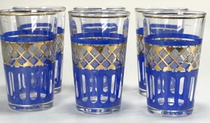 Juego de seis vasos sin fletar A&M Frangar de jugo, cócteles o tomas dobles 3 oz - Imagen 1 de 24