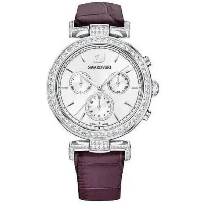 施华洛世奇 5296835 Passage 紫色计时码表银色女士腕表 — 第 1/2 张图片