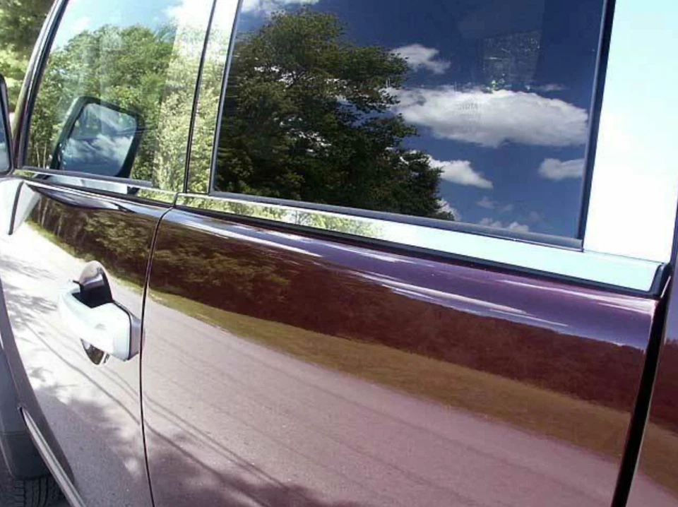 Stainless Steel Window Sill Accent Trim 4 Pc For 2007-2014 Toyota FJ Cruiser - Image 1 of 1