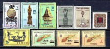 Portugal TIMOR (2) 10 timbres différents neufs