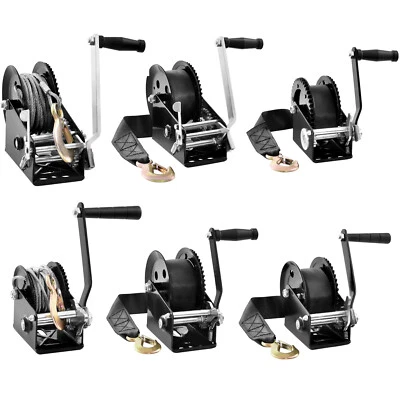 VEVOR Seilwinde Handseilwinde Bootswinde Gurtwinde 1600/3500/1200/2000 lbs