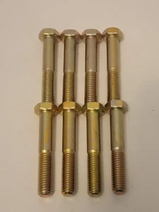 (8) Tornillo de tapa de cabeza hexagonal grado 8 USS, 1/2"-13 x 3", amarillo zinc, cabeza de 3/4", ¡nuevo! - Imagen 1 de 2