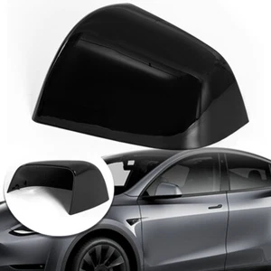 1X Tapa de cubierta de espejo retrovisor lateral izquierdo negra para Tesla modelo Y 2017-2023 - Imagen 1 de 14