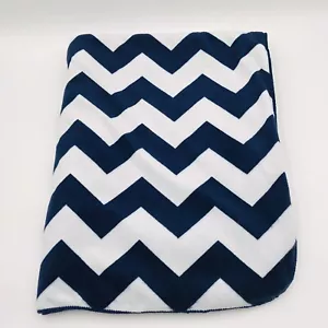 Circo Baby Blanket Chevron Zig Zag Target Blue White - Picture 1 of 7