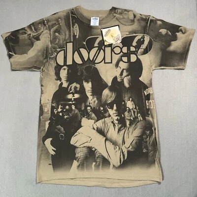 The Doors Jim Morrison All Over Print AOP Winterland Vtg Rock Band T Shirt L-NWT - Image 1 of 4