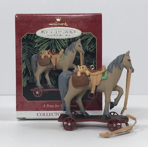 HALLMARK 1999 A PONY FOR CHRISTMAS Keepsake Ornament 2nd In Series New In Box - Picture 1 of 4