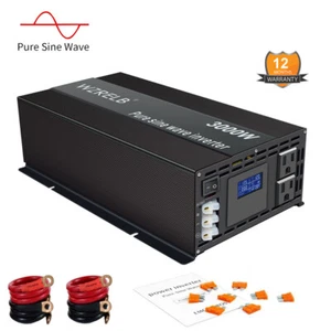3000W 12/24/36/48VDC Inversor de onda sinusoidal pura 6000W Convertidor de energía solar pico - Imagen 1 de 31