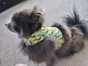 Dog Vest Harness - Colorful Geometric Pattern - Size S - Picture 1 of 7