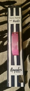 RAYADOS MONTERREY PINK DIGITAL LED WATCH OFFICIAL PRODUCT - Picture 1 of 3