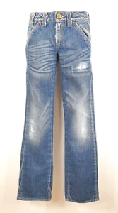 H29) Pantaloni jeans donna Ra-Re Rag Recycle taglia 26 distrutti nuovi - Foto 1 di 4