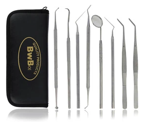 Dental Tool Kit Teeth Hygiene Picks Mirror Scaler Tartar Calculus Plaque Remover - Picture 1 of 36