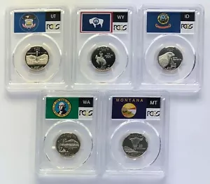 2007 S State Proof CLAD PCGS 69 Five Coin Quarter Set - Picture 1 of 2