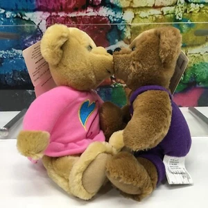 HALLMARK Love & Kiss Bears 10" Magnético Beso Tomado de la Mano Día de San Valentín - Imagen 1 de 12