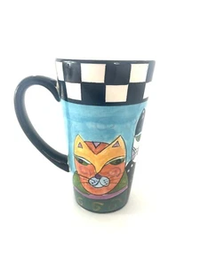 Taza de café grande Gibson pintada a mano - Imagen 1 de 10