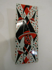 VINTAGE METAL TIN WITCH TWISTING U.S. TOY NOISE MAKER HALLOWEEN DECORATION - Picture 1 of 2