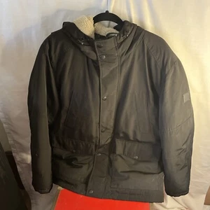 Lucky Brand Men's Parka Jacket, Size Large, Black,  Polyester Insulation - Picture 1 of 9