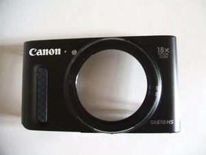 Canon Powershot SX610 HS Replacemnt repair part black front cover - Photo 1 sur 2
