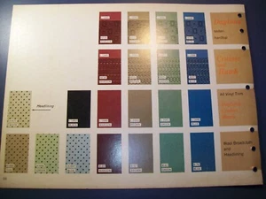 1964 Studebaker Commander Daytona Hawk Cruiser auto upholstery page - Picture 1 of 2