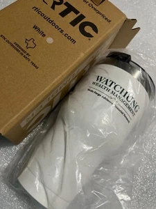 RTIC 20 Unzen Becher Heiß Kalt Doppelwandig Vakuumisoliert 20 Unzen Weiß. - Bild 1 von 3