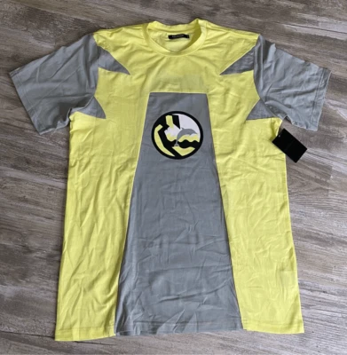 Camiseta Pink Dolphin Rara Amarilla Bloque Ropa de Calle Monopatín Para Hombres Talla Mediana Foto 1 de 4