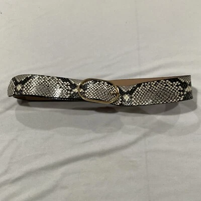 Cinturón B Low the Belt Mujer Estampado Animal Cuero Genuino S Hecho en Italia Foto 1 de 4