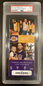 Kobe Bryant 19 Pts 17 Ast vs LeBron Lakers @ Cavs 1/15/2015 Ticket Stub PSA 9 - Picture 1 of 2