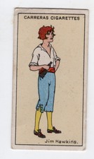 Type Card. Figures of Fiction Jim Hawkins Treasurre Island 1924