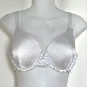 Vanity Fair 16345 White Beauty Back Full Figure Lace Back Underwire Bra 34C - Picture 1 of 6