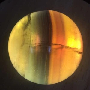 Natural Rainbow Fluorite Quartz Crystal Healing Sphere Ball & Stand Rock 43.5mm - Picture 1 of 24