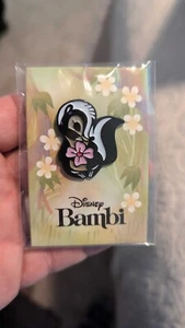 Bambi Flower Enamel Pin Joey Chou Disney Mondo Collectable Memorabilia - Picture 1 of 2