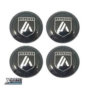 4 x Asanti Black Label Wheel Center Snap In Cap Gloss Black ABLCAP1-GB - Picture 1 of 1