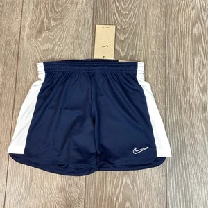 Kids Nike Dri-Fit Standard Fit Shorts Navy Blue Small Youth Football Soccer NEW - Picture 1 of 5