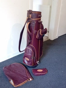 Used Condition Leather Vintage Wilson Classic Collection Golf Bag Collectors - Picture 1 of 12