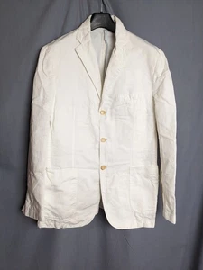 ANGELO NARDELLI Blazer Jacket Sz 50 Hydro Linen Cotton  Made in Italy Sport Coat - Picture 1 of 11